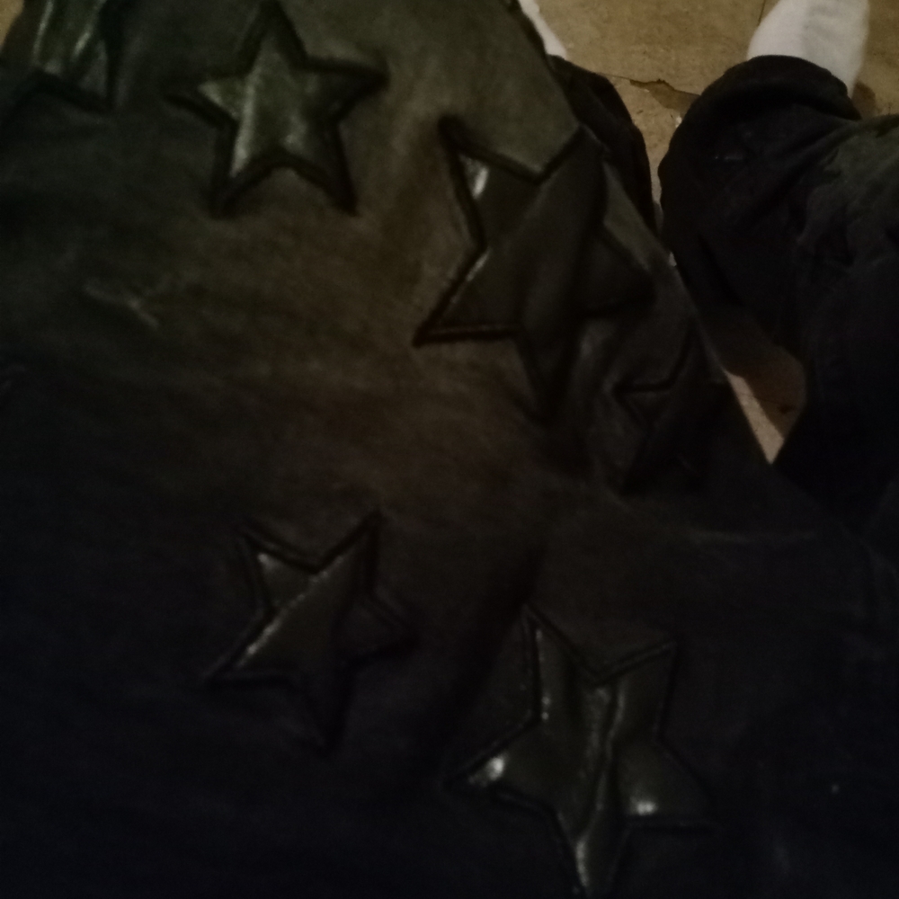 Rock Revival Black Star-Patterned Straight Jeans